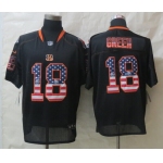Nike Cincinnati Bengals #18 A.J. Green 2014 USA Flag Fashion Black Elite Jersey