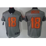Nike Cincinnati Bengals #18 A.J. Green Gray Shadow Elite Jersey