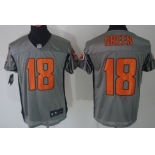Nike Cincinnati Bengals #18 A.J. Green Gray Shadow Elite Jersey