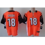 Nike Cincinnati Bengals #18 A.J. Green Orange Elite Jersey