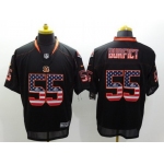 Nike Cincinnati Bengals #55 Vontaze Burfict 2014 USA Flag Fashion Black Elite Jersey