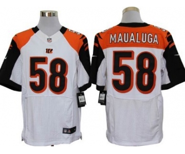Nike Cincinnati Bengals #58 Rey Maualuga White Elite Jersey