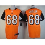 Nike Cincinnati Bengals #68 Kevin Zeitler Orange Elite Jersey