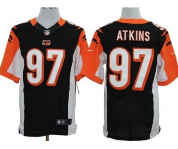Nike Cincinnati Bengals #97 Geno Atkins Black Elite Jersey