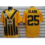 Nike Pittsburgh Steelers #25 Ryan Clark 1933 Yellow Throwback Jersey