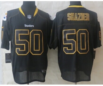Nike Pittsburgh Steelers #50 Ryan Shazier Lights Out Black Elite Jersey