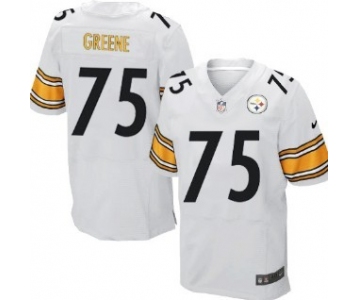 Nike Pittsburgh Steelers #75 Joe Greene White Elite Jersey