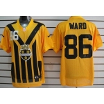 Nike Pittsburgh Steelers #86 Hines Ward 1933 Yellow Throwback Jersey