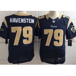 Men's St. Louis Rams #79 Rob Havenstein Nike Navy Blue Elite Jersey