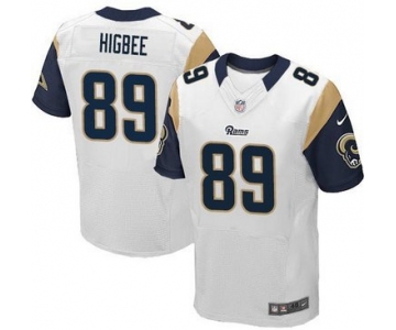Nike Rams #89 Tyler Higbee White Men's Stitched NFL Elite Jersey