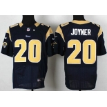 Nike St. Louis Rams #20 Lamarcus Joyner Navy Blue Elite Jersey
