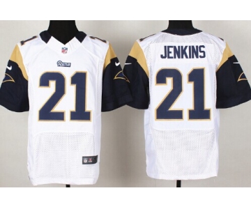 Nike St. Louis Rams #21 Janoris Jenkins White Elite Jersey