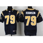 Nike St. Louis Rams #79 Greg Robinson Navy Blue Elite Jersey