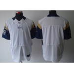 Nike St. Louis Rams Blank White Elite Jersey