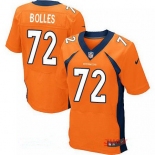 Men's 2017 NFL Draft Denver Broncos #72 Garett Bolles Orange Team Color Stitched NFL Nike Elite Jersey