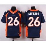 Men's Denver Broncos #26 Darian Stewart Navy Blue Alternate NFL Nike Elite Jersey