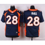 Men's Denver Broncos #28 Montee Ball Navy Blue Alternate NFL Nike Elite Jersey