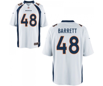 Men's Denver Broncos #48 Shaquil Barrett White Road NFL Nike Elite Jersey