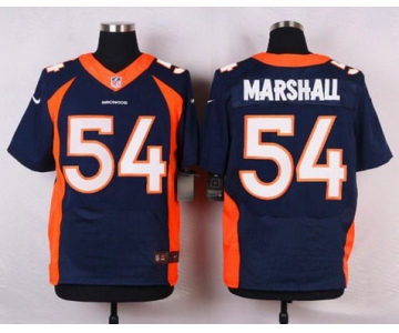 Men's Denver Broncos #54 Brandon Marshall Navy Blue Alternate NFL Nike Elite Jersey