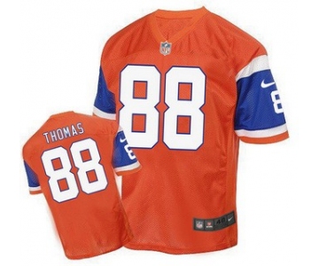 Men's Denver Broncos #88 Demaryius Thomas Orange 1998 Retro Elite Jersey