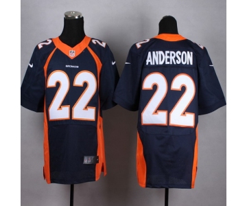 Nike Denver Broncos #22 C. J. Anderson 2013 Blue Elite Jersey