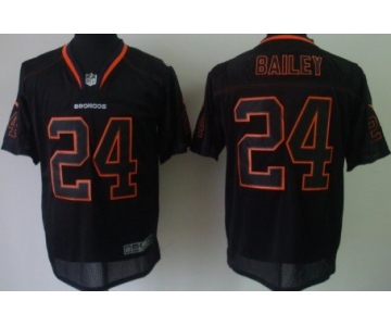 Nike Denver Broncos #24 Champ Bailey Lights Out Black Elite Jersey