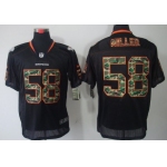 Nike Denver Broncos #58 Von Miller Black With Camo Elite Jersey