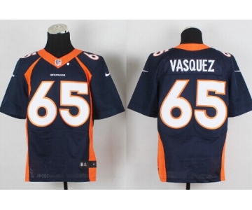 Nike Denver Broncos #65 Louis Vasquez 2013 Blue Elite Jersey