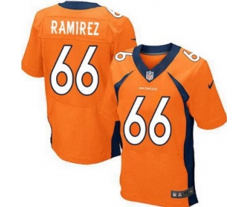 Nike Denver Broncos #66 Manny Ramirez 2013 Orange Elite Jersey