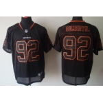 Nike Denver Broncos #92 Elvis Dumervil Lights Out Black Elite Jersey