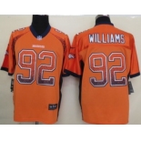 Nike Denver Broncos #92 Sylvester Williams Drift Fashion Orange Elite Jersey