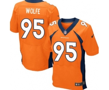 Nike Denver Broncos #95 Derek Wolfe 2013 Orange Elite Jersey