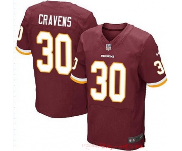 Men's Washington Redskins #30 Su'a Cravens Burgundy Red Team Color Stitched NFL Nike Elite Jersey