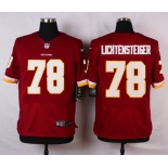 Men's Washington Redskins #78 Kory Lichtensteiger Burgundy Red Team Color NFL Nike Elite Jersey