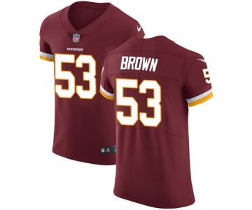 Nike Redskins #53 Zach Brown Burgundy Red Team Color Men's Stitched NFL Vapor Untouchable Elite Jersey