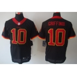 Nike Washington Redskins #10 Robert Griffin III Black Elite Jersey