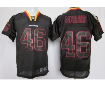 Nike Washington Redskins #46 Alfred Morris Lights Out Black Elite Jersey