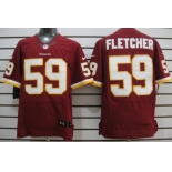 Nike Washington Redskins #59 London Fletcher Red Elite Jersey