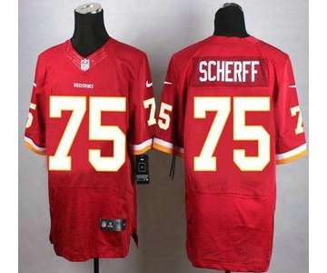 Nike Washington Redskins #75 Brandon Scherff Red Elite Jersey