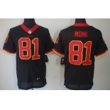 Nike Washington Redskins #81 Art Monk Black Elite Jersey