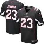 Men's Arizona Cardinals #23 Chris Johnson Black Alternate NFL Nike Elite Jersey