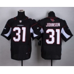 Men's Arizona Cardinals #31 David Johnson Nike Black Elite Jersey