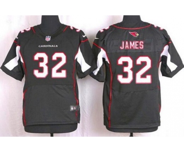 Men's Arizona Cardinals #32 Edgerrin James Black Retired Player NFL Nike Elite Jersey