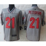 Nike Arizona Cardinals #21 Patrick Peterson 2013 Gray Vapor Elite Jersey
