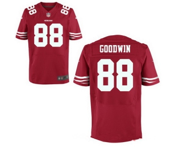 Men's San Francisco 49ers #88 Marquise Goodwin Scarlet Red Team Color Stitched NFL Nike Elite Jersey