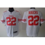 Nike San Francisco 49ers #22 Carlos Rogers White Elite Jersey