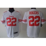 Nike San Francisco 49ers #22 Carlos Rogers White Elite Jersey