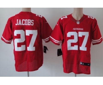 Nike San Francisco 49ers #27 Brandon Jacobs Red Elite Jersey