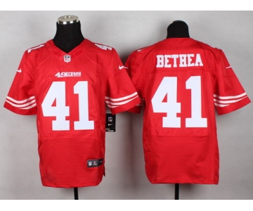 Nike San Francisco 49ers #41 Antoine Bethea Red Elite Jersey