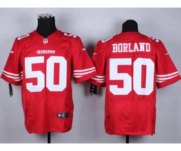 Nike San Francisco 49ers #50 Chris Borland Red Elite Jersey
